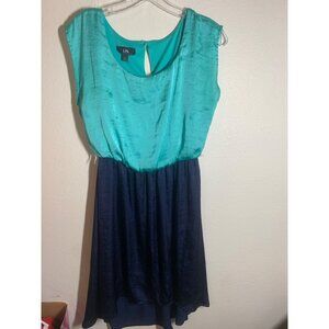 I.N. San Francisco Dress Business Casual Office Demure Blue Women's Size Small